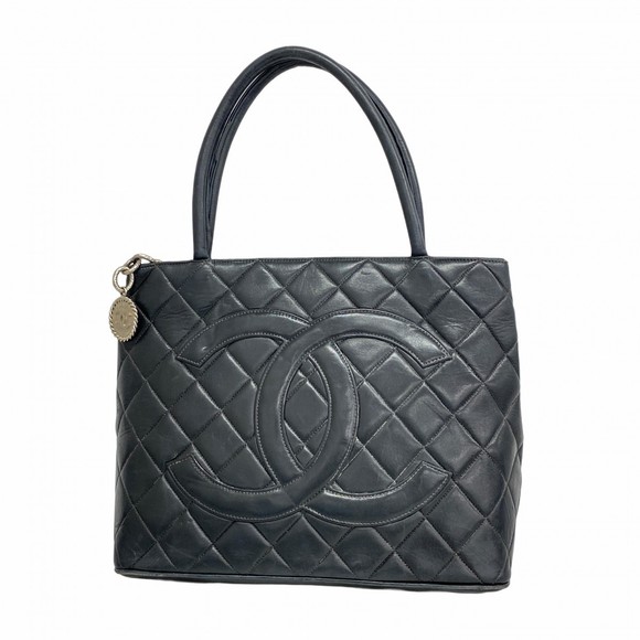 Chanel tote bag reproduction lambskin black - Picture 1 of 6